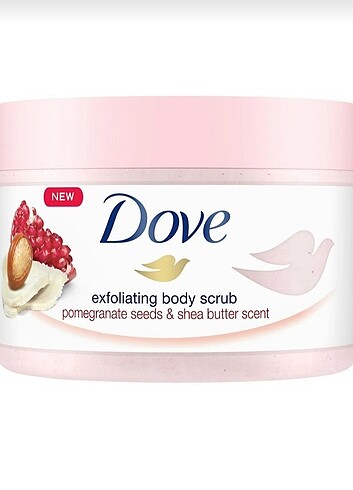 Dove Dove vücut peelingi Nar çekirdeği ve Shea yağı 225ml