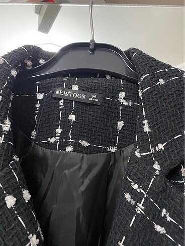 m Beden siyah Renk Tüvit blazer ceket