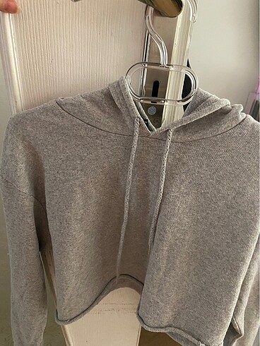 Gri crop sweatshirt