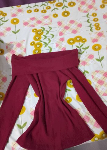 Bordo omuzlu ust