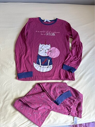 Penti marka 9:10 yaş kız çocuk pijama takımı