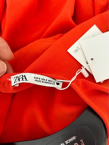 s Beden turuncu Renk Zara elbise