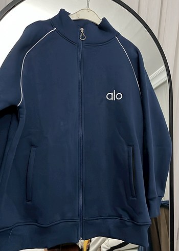 Lacivert Yırtmaçlı Rahat Kesim Kadın Eşofman - Görsel 2