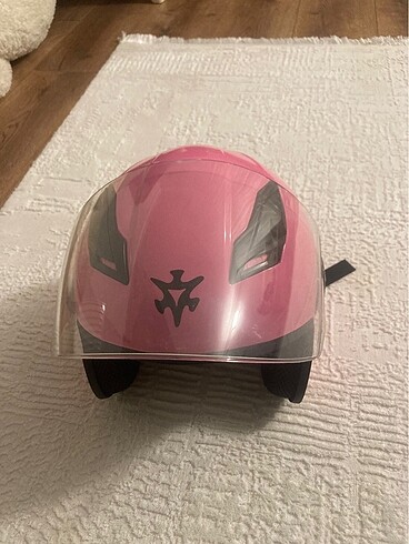 Sway 205 Pembe Yarım Camlı Kask