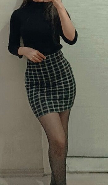 Likralı Mini etek (kışlık)
