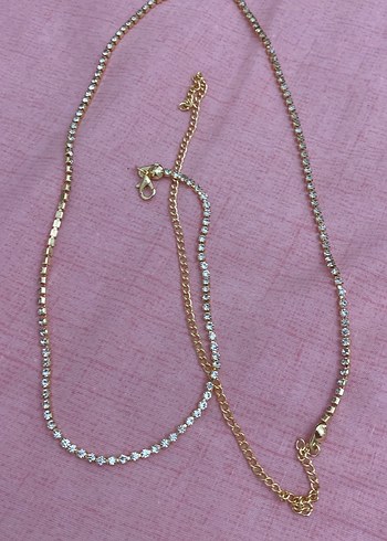 Bel zinciri / kolye / 3 kupe / yuzuk - Görsel 7