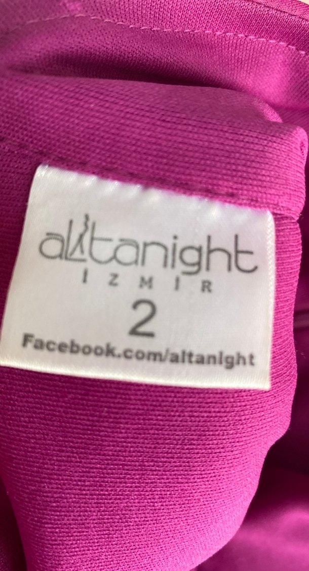 Pembe Straplez balık model Uzun Abiye Elbise - Görsel 3