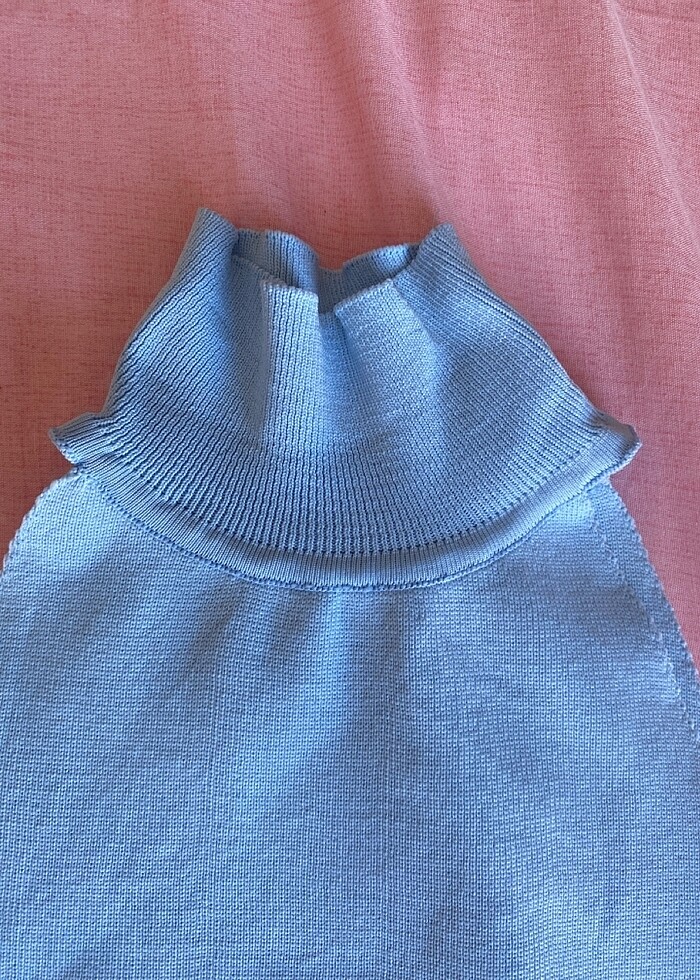 Boğazlı kolsuz kazak - Görsel 2