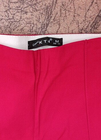 Fuşya blazer elbise ikili takım - Görsel 7