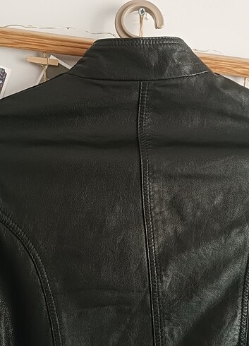 s Beden siyah Renk Kadın deri ceket