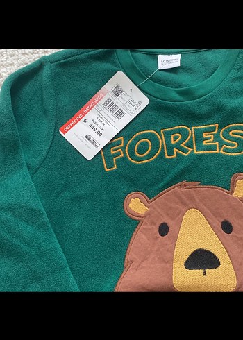 Yeşil Baskılı Erkek Sweatshirt - Görsel 3