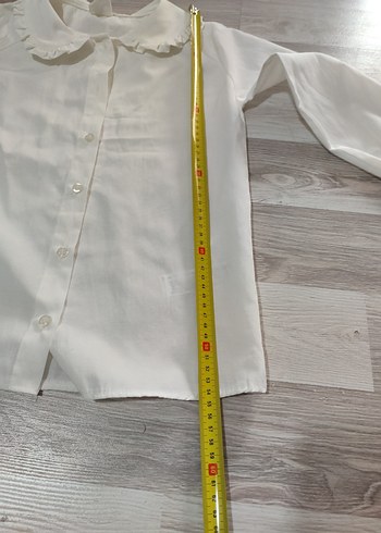 Zara Kız Çocuk Beyaz Düğmeli Uzun Kollu Gömlek - Görsel 6