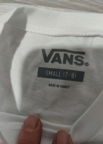 Vans Beyaz Kız Tişörtü, Kısa Kollu, Rahat Kesim - Görsel 4