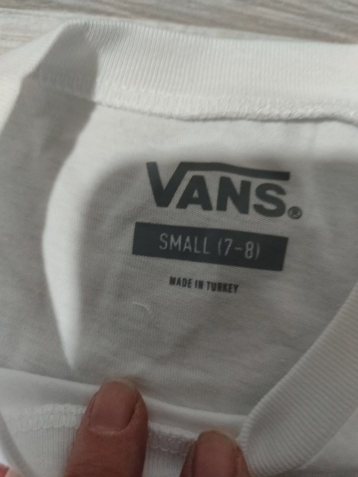 Vans Beyaz Kız Tişörtü, Kısa Kollu, Rahat Kesim - Görsel 4