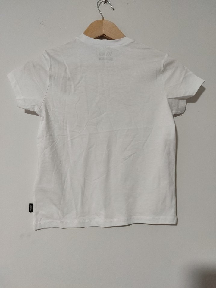 Vans Beyaz Kız Tişörtü, Kısa Kollu, Rahat Kesim - Görsel 3