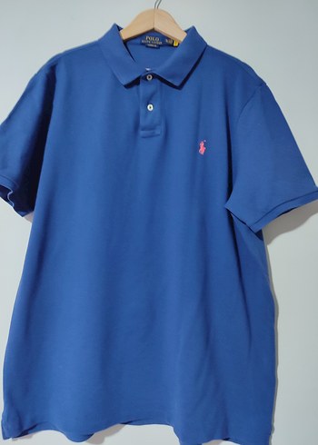 Polo Ralph Lauren Mavi Polo Yaka Kısa Kollu Erkek Tişört - Görsel 2