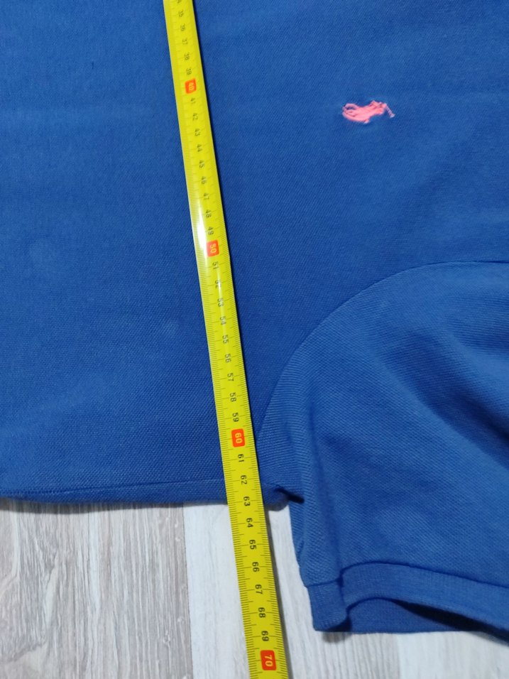 Polo Ralph Lauren Mavi Polo Yaka Kısa Kollu Erkek Tişört - Görsel 4
