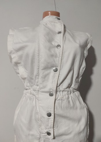 zara i Beyaz Kot Tulum - Görsel 4