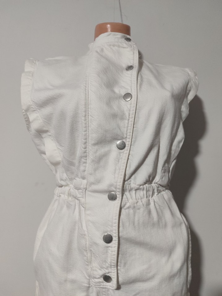 zara i Beyaz Kot Tulum - Görsel 4