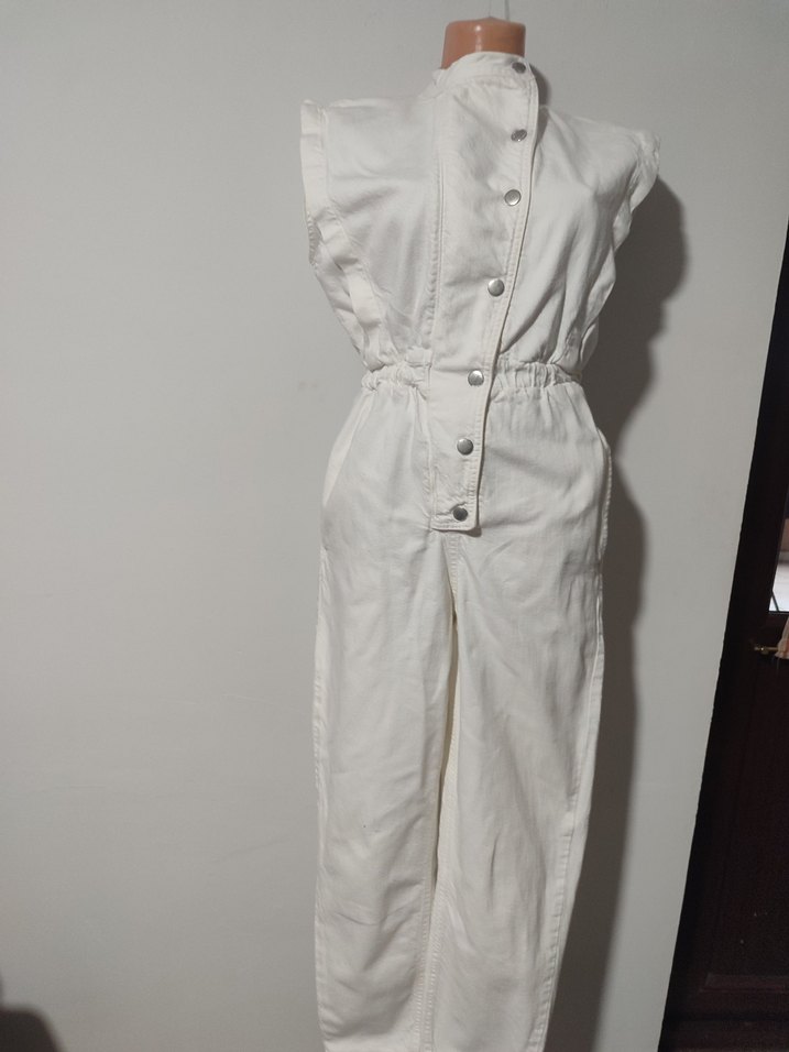 zara i Beyaz Kot Tulum - Görsel 2