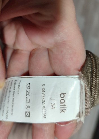 Batık Kadın Taş rengi Uzun Salaş Tulum - Görsel 8