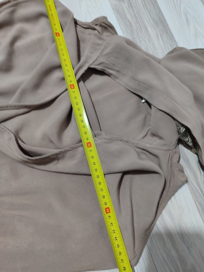 Batık Kadın Taş rengi Uzun Salaş Tulum - Görsel 4