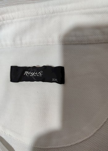 Neyir triko Erkek Beyaz Kısa Kollu Polo Tişört - Görsel 4