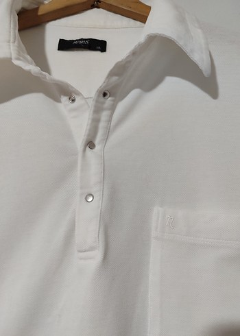 Neyir triko Erkek Beyaz Kısa Kollu Polo Tişört - Görsel 2