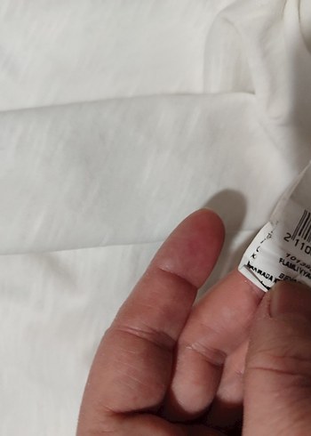 Beymen Erkek Beyaz V Yaka Keten Tişört - Görsel 5