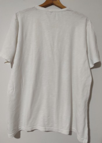 Beymen Erkek Beyaz V Yaka Keten Tişört - Görsel 3