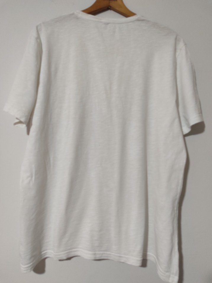 Beymen Erkek Beyaz V Yaka Keten Tişört - Görsel 3