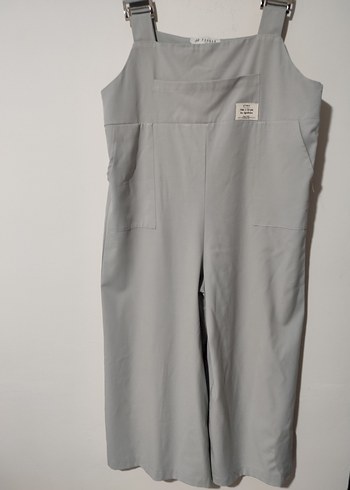 Fahhar Gri Kadın Midi Uzun Tulum - Görsel 2