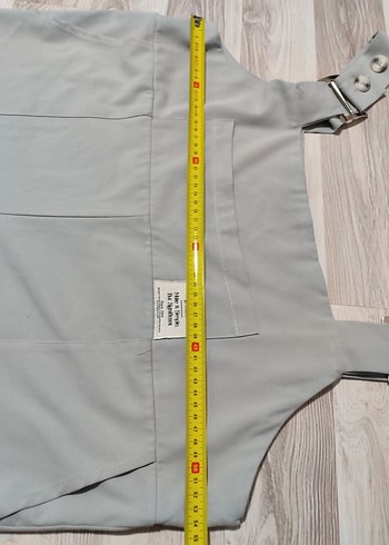 Fahhar Gri Kadın Midi Uzun Tulum - Görsel 8