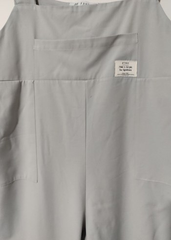 Fahhar Gri Kadın Midi Uzun Tulum - Görsel 3