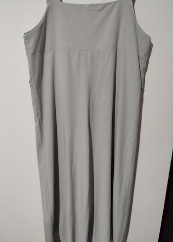 Fahhar Gri Kadın Midi Uzun Tulum - Görsel 4