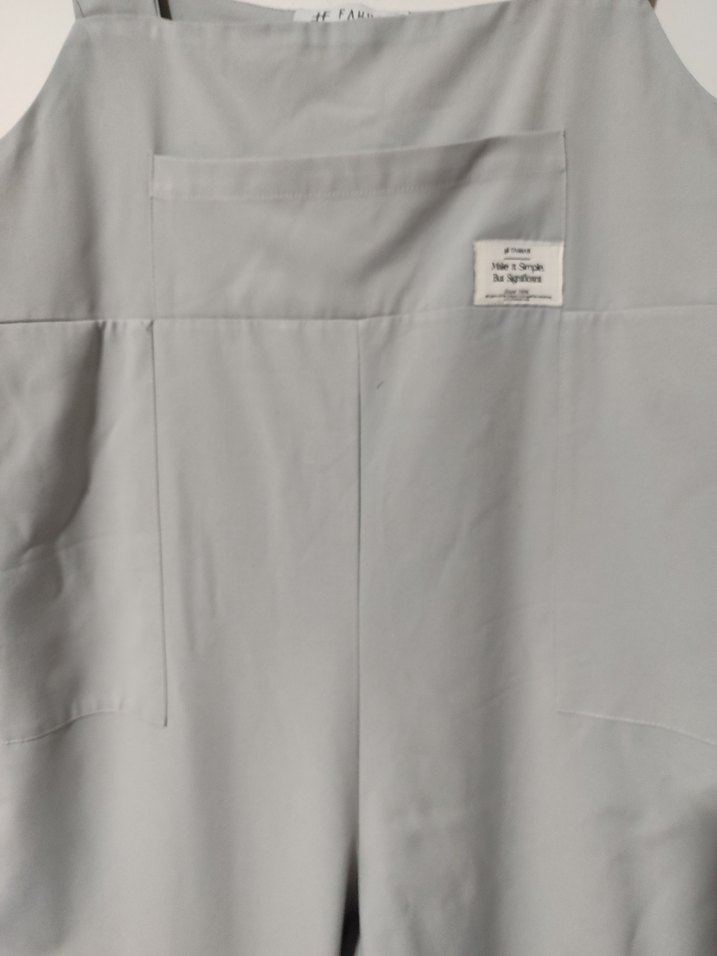 Fahhar Gri Kadın Midi Uzun Tulum - Görsel 3