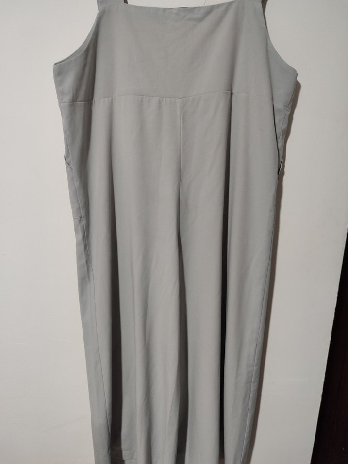 Fahhar Gri Kadın Midi Uzun Tulum - Görsel 4