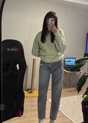 Kadın Normal Boy mom Fit Kot Pantolon