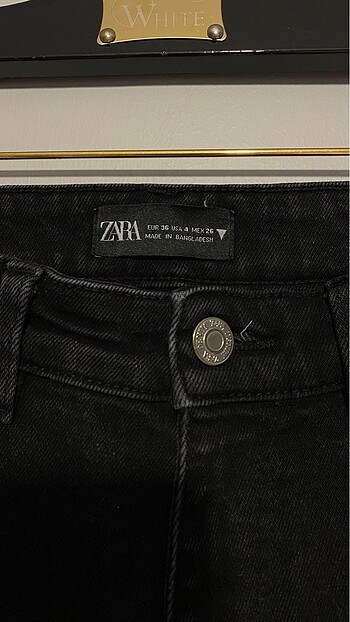 27 Beden siyah Renk Zara jean