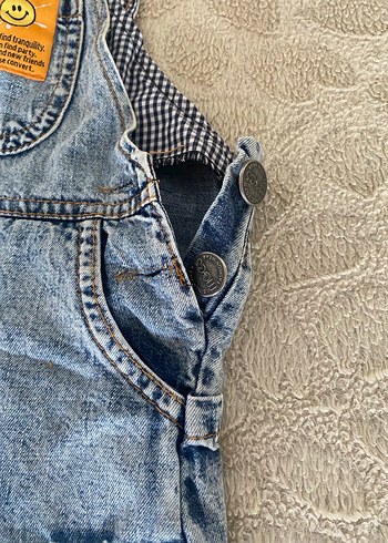 Erkek çocuk Denim Askılı Tulum - Görsel 2