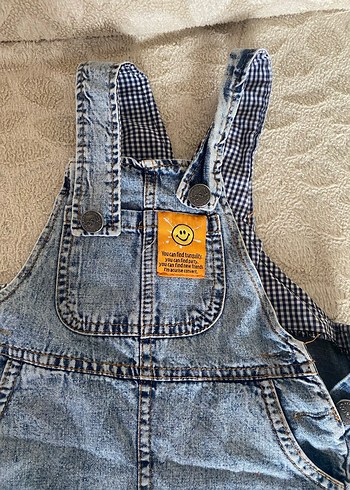 Erkek çocuk Denim Askılı Tulum - Görsel 3