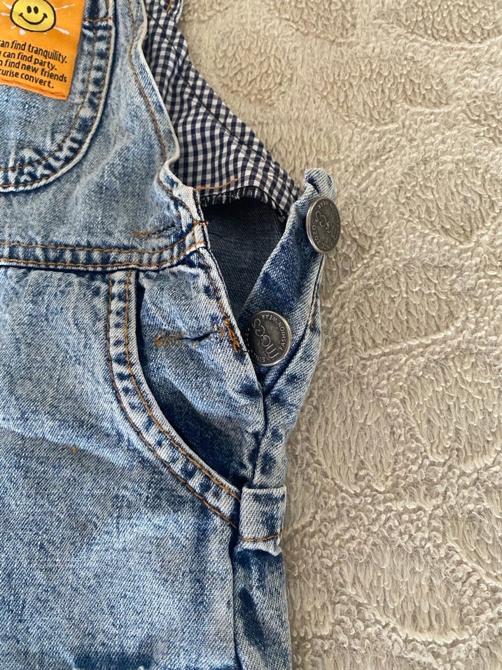 Erkek çocuk Denim Askılı Tulum - Görsel 2