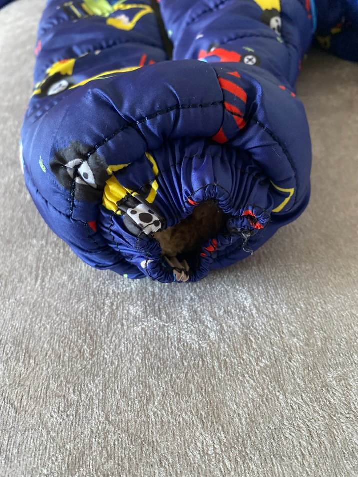 Erkek çocuk dijital baskılı iş makinası desenli mont - Görsel 5