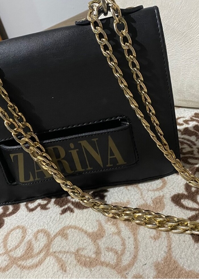 Zincirli deri bayan çantası - Görsel 2