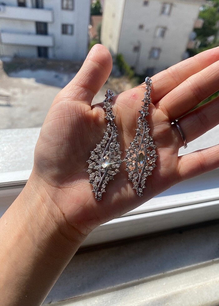 Kadın gümüş küpe - Görsel 3