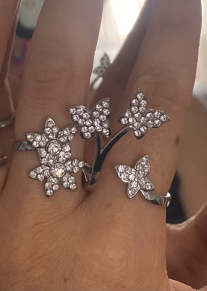 Kadın gümüş yüzük - Görsel 3