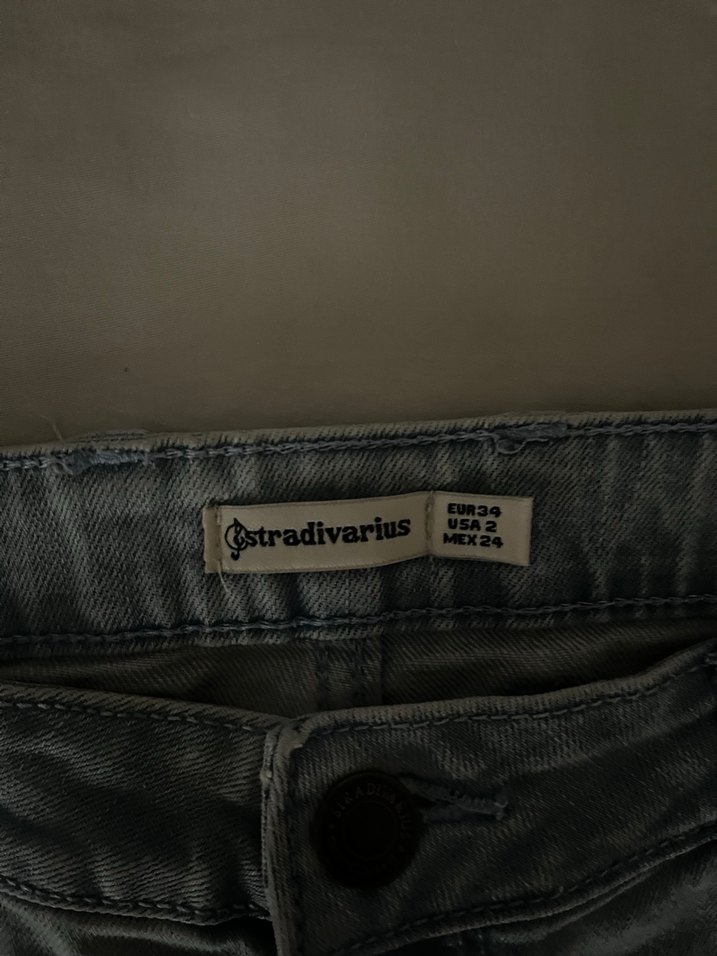 Açık mavi kot şort - Görsel 2