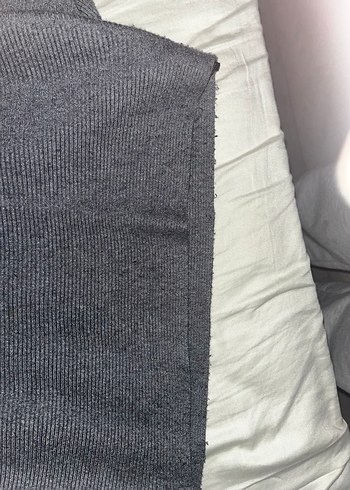 Gri Kadın Boğazlı Örgü Kazak - Görsel 4