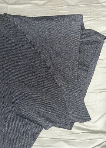 Gri Kadın Boğazlı Örgü Kazak - Görsel 3