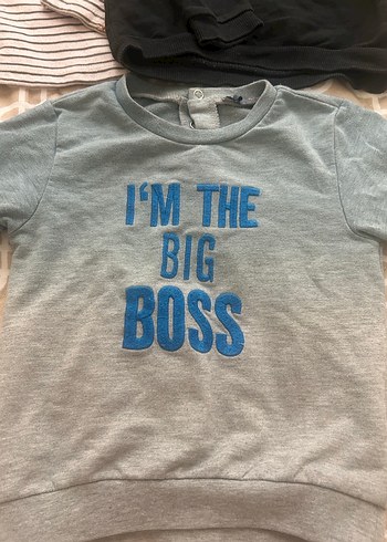 Gri Baskılı Erkek Sweatshirt, Uzun Kollu, Pamuklu - Görsel 2